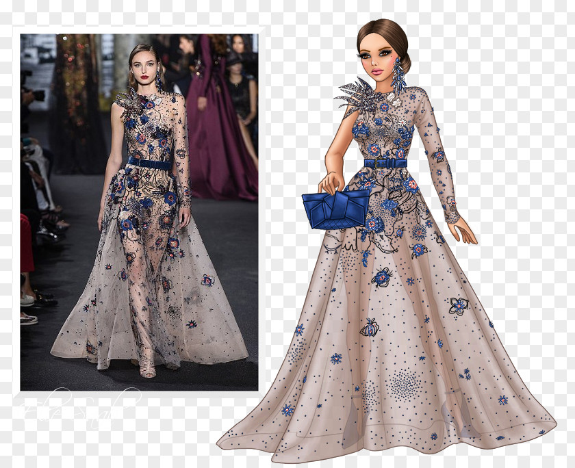 Dress Cocktail Gown Fashion Haute Couture PNG