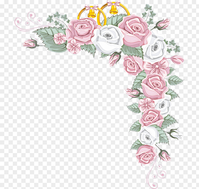 Garden Roses Floral Design PNG