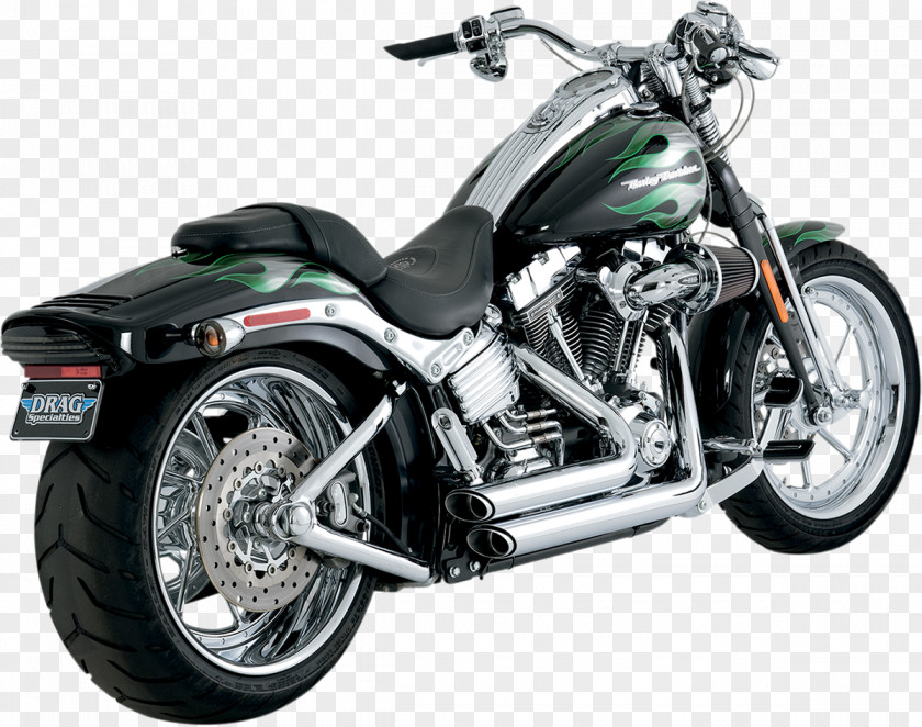 Harleydavidson Flstf Fat Boy Exhaust System Car Tire Harley-Davidson Motorcycle PNG