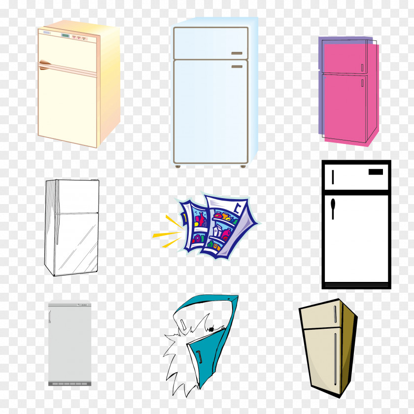 Refrigerator Creative Collection PNG