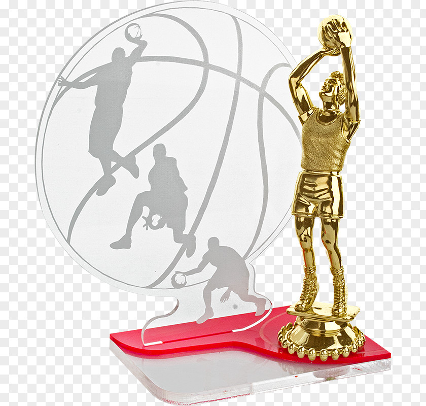 Award Sports Trophy Glass Basketball PNG