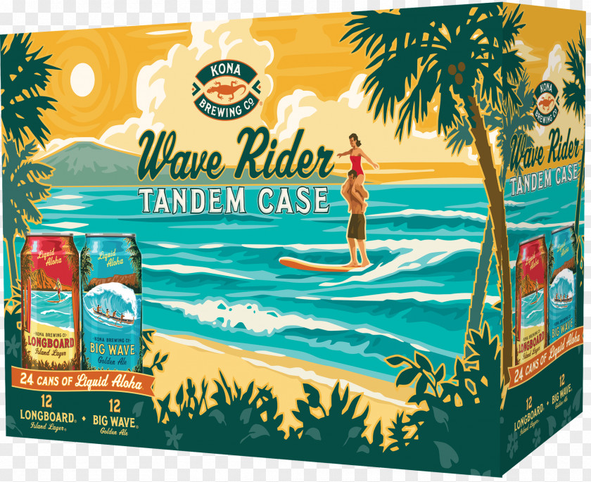 Beer Kailua Kona Brewing Company Longboard Island Lager Big Wave Golden Ale PNG