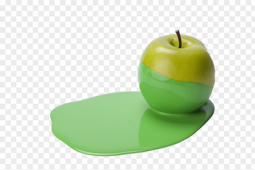 The Dye On Apple Granny Smith Green PNG