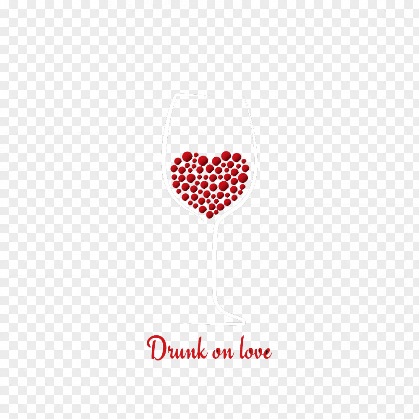 Vector Elements Love Red Wine Glass PNG