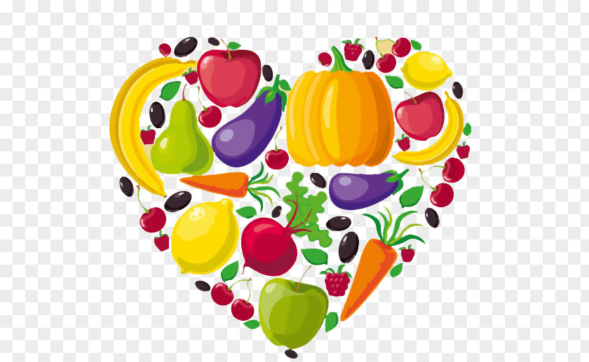 Fruit Plant Love Background Heart PNG