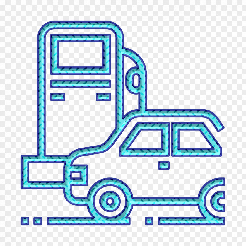 Gas Station Icon Car Service Refuel PNG