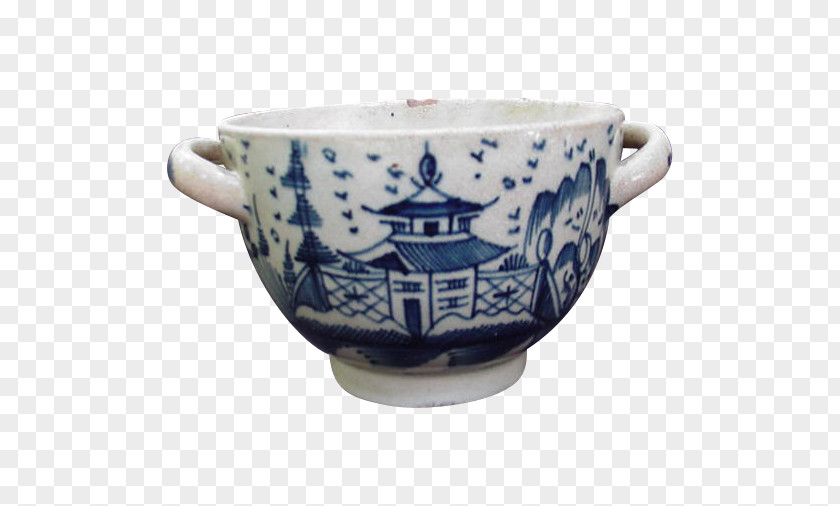 Mug 17th Century Ceramic Coffee Cup Bowl Blue And White Pottery PNG