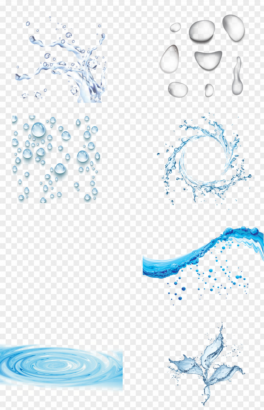 Vector Water Drops Splash Of Drop PNG