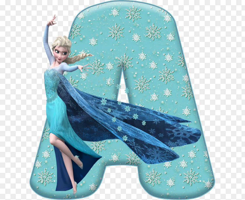 Elsa Frozen Film Series Alphabet Letter PNG