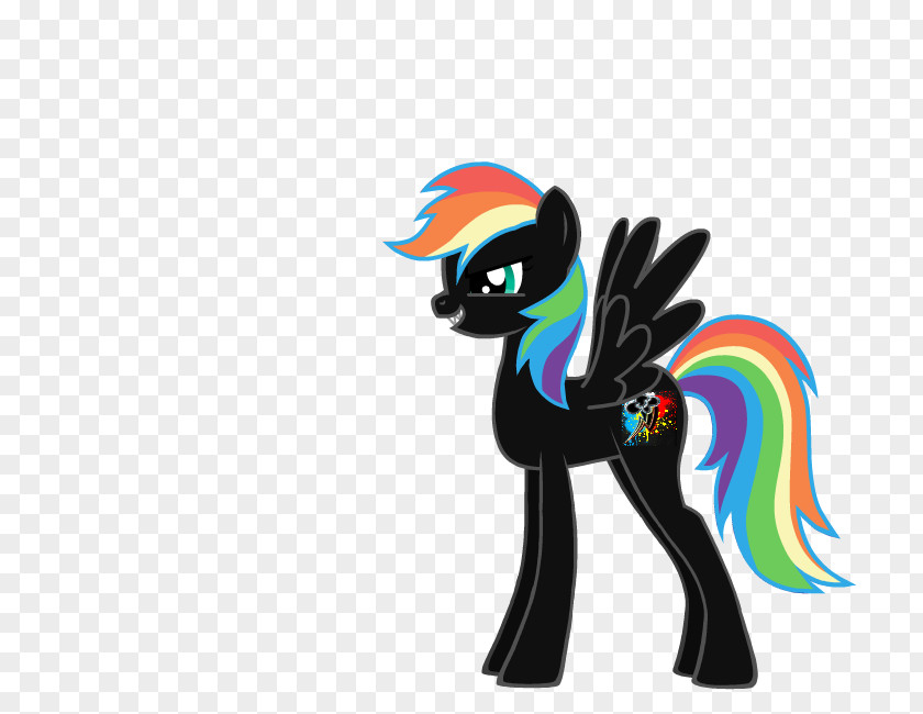 Fire Evil Pony Rainbow Dash Horse PNG
