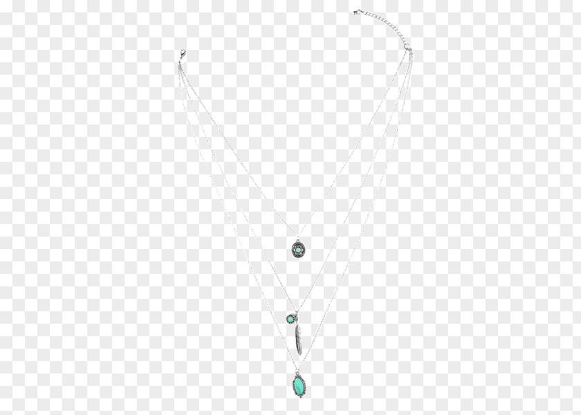 Necklace Turquoise Line Product Design PNG