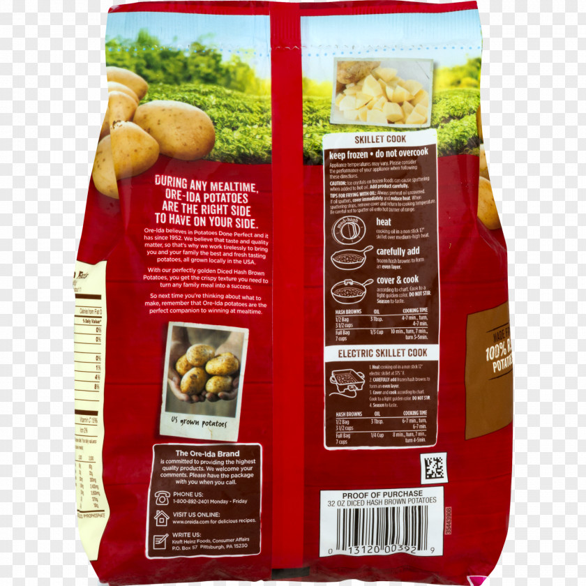 Potatoes O'Brien Bell Pepper Ore-Ida Recipe PNG