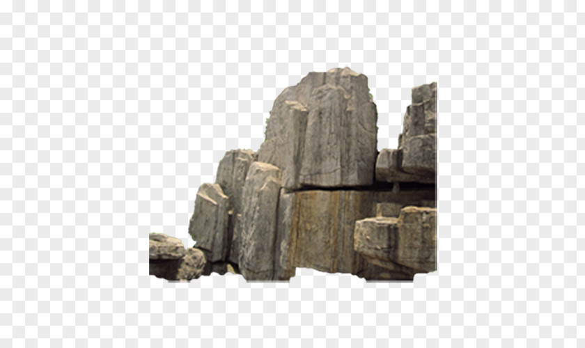 Stone Mountain Material Bonsai Rendering PNG