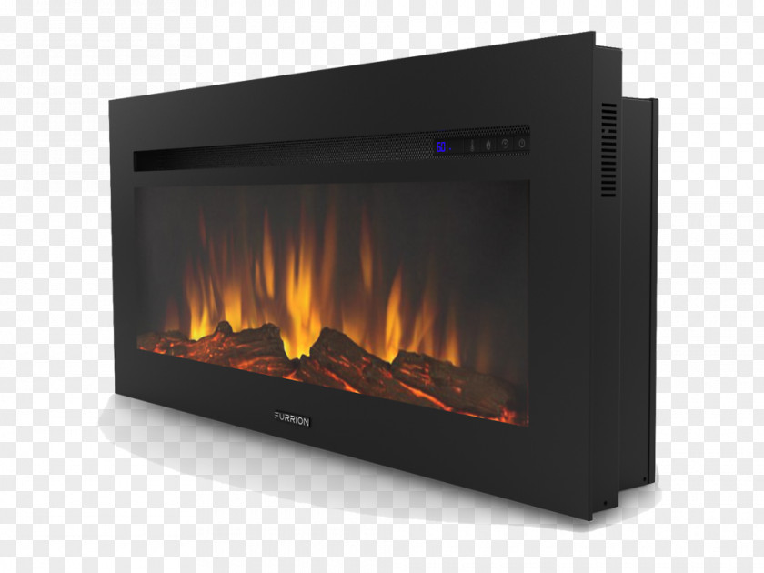 Flame Effect Electric Fireplace Insert Heater Heating PNG