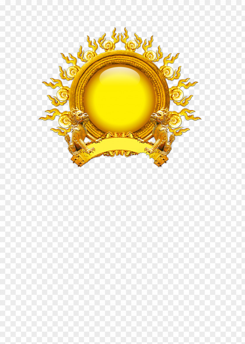 Gold Frame Logo Download Icon PNG