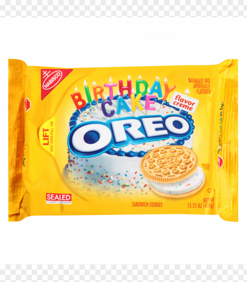 Oreo Cookies Cream Birthday Cake Flavor PNG