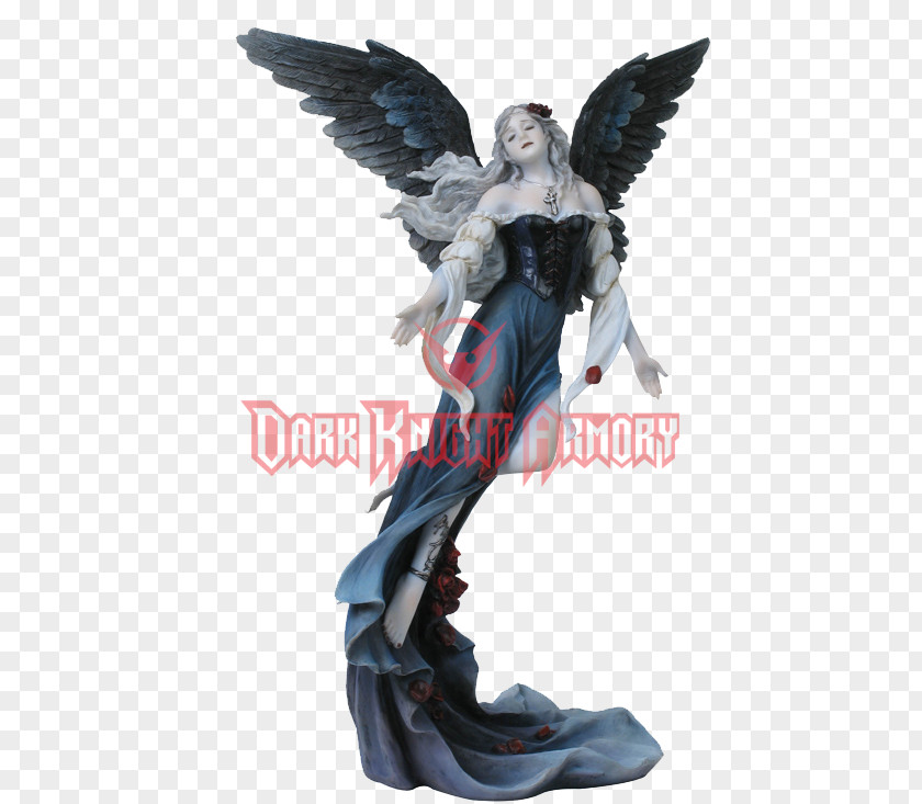 Angel Statue Gothic Art Figurine PNG