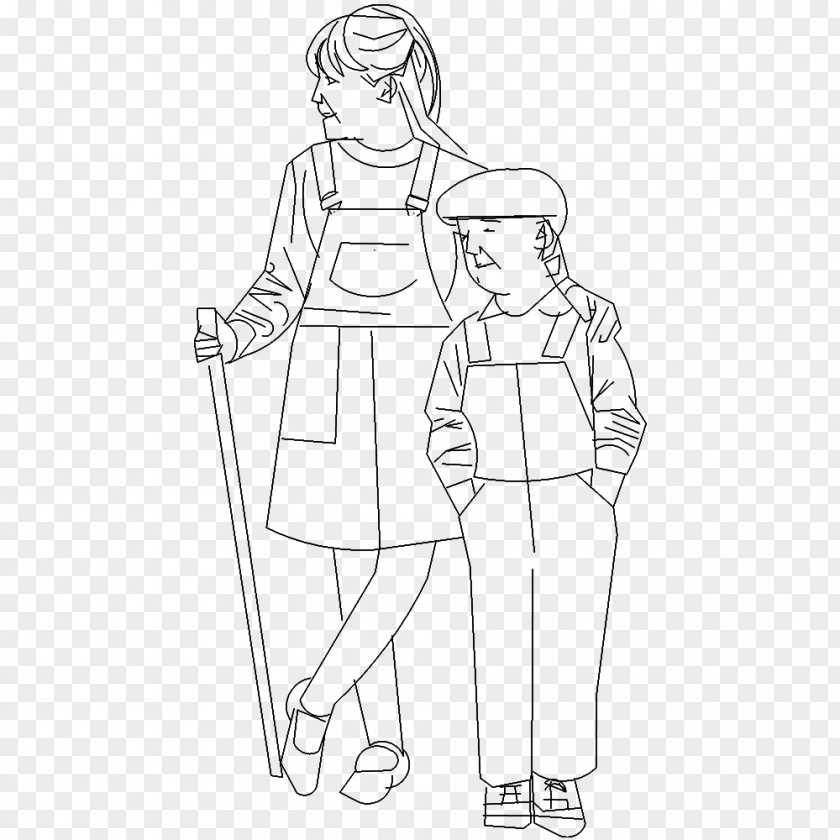 Dress Finger Sketch Line Art Joint PNG