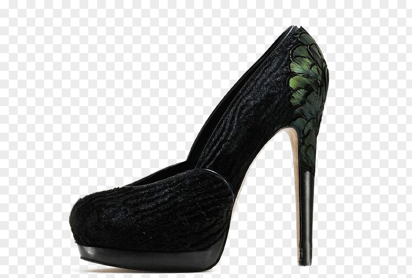 Noble Black High Heels Shoe High-heeled Footwear Absatz Fashion Accessory Designer PNG