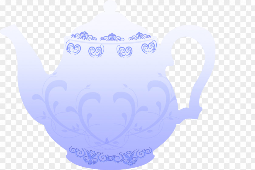 Teapot Blue Mug Clip Art PNG