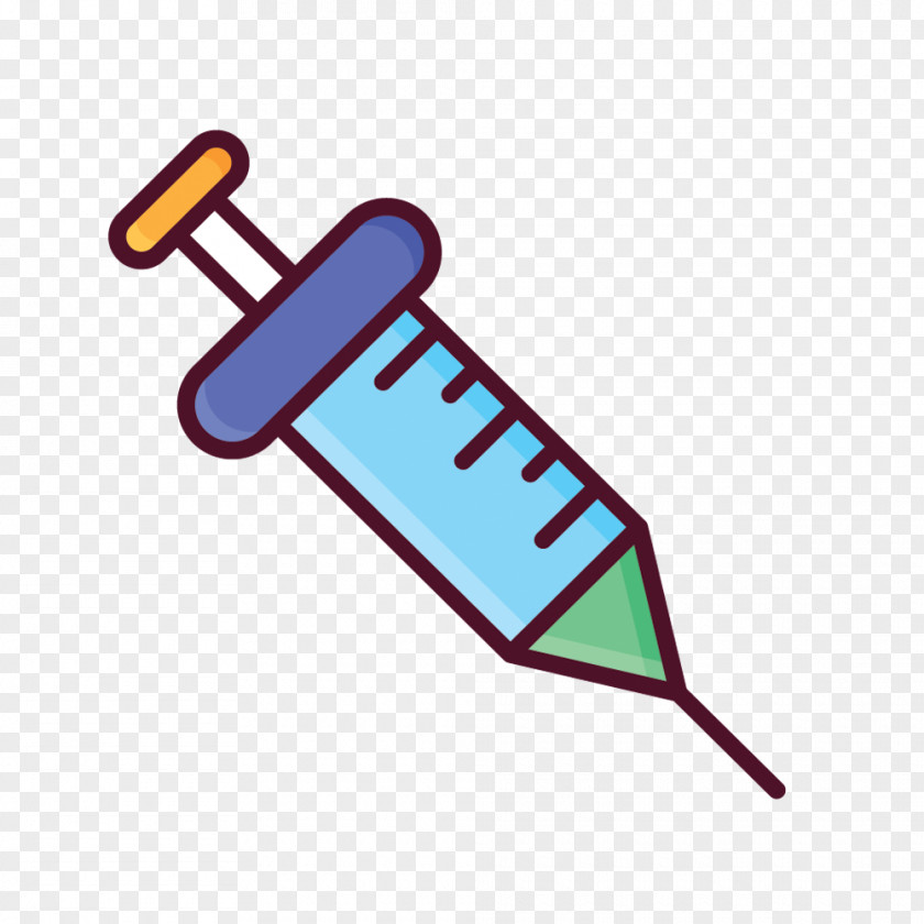 Vector Creative Flat Injection Syringe Arrow Clip Art PNG