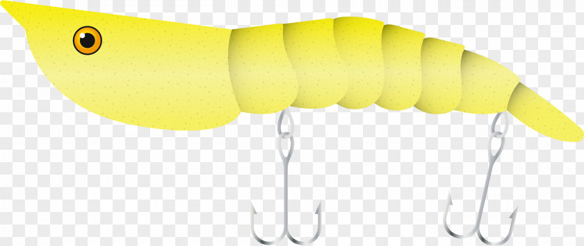Hook Shrimp Yellow Angle Font PNG