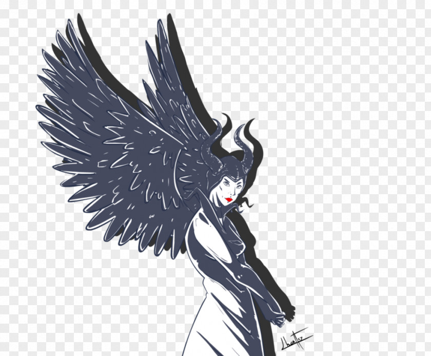 Maleficent 2014 Bird Of Prey Drawing PNG