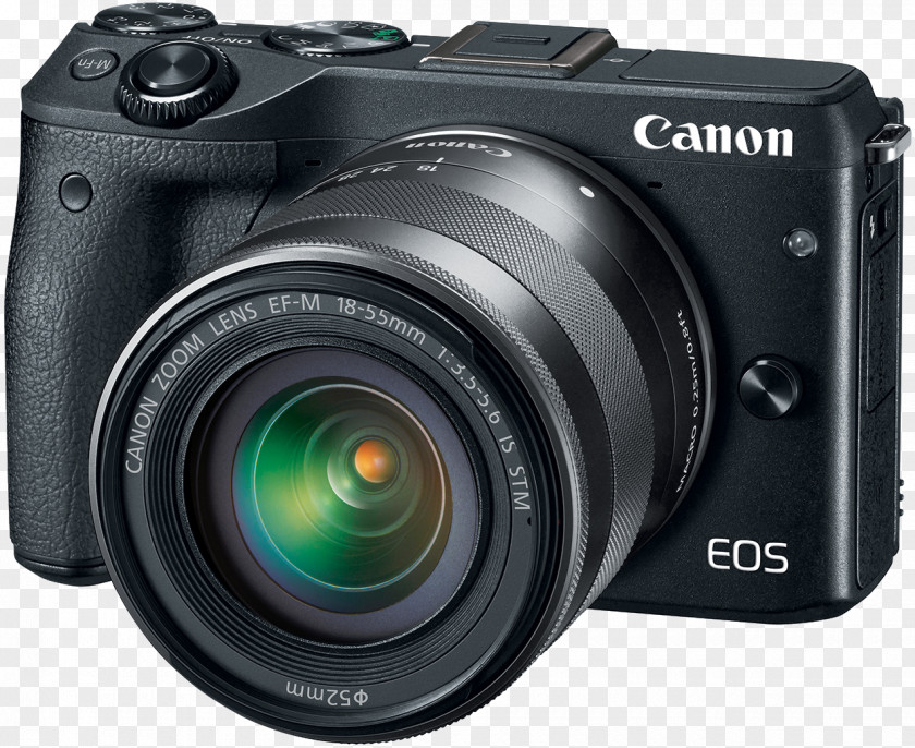 Photo Cameras Canon EOS M3 Mirrorless Interchangeable-lens Camera APS-C PNG