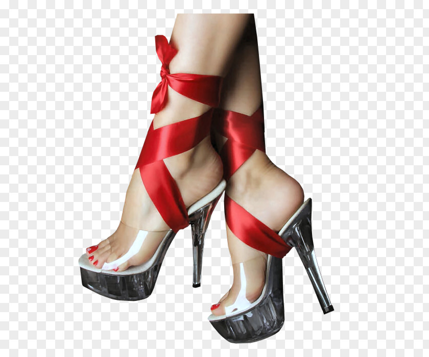 Sandal High-heeled Shoe Foot PNG