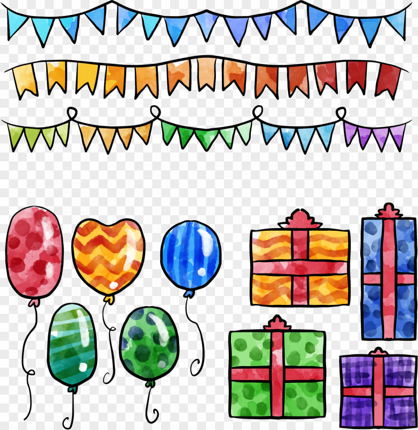 Vector Colored Birthday Balloon Adobe Illustrator Illustration PNG