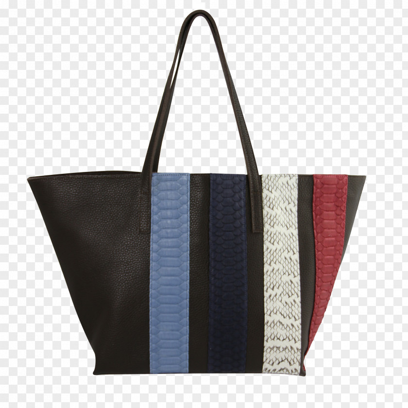 Brown Stripes Tote Bag Paige Gamble Leather Handbag PNG