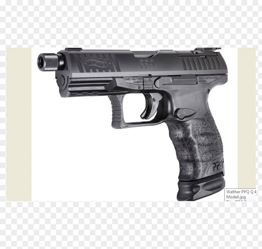 Handgun Walther PPQ Carl GmbH Semi-automatic Pistol Trigger 9×19mm Parabellum PNG
