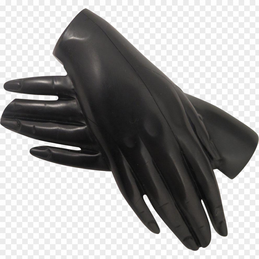 Mourning Whitby Glove Victorian Era Jet Brooch PNG