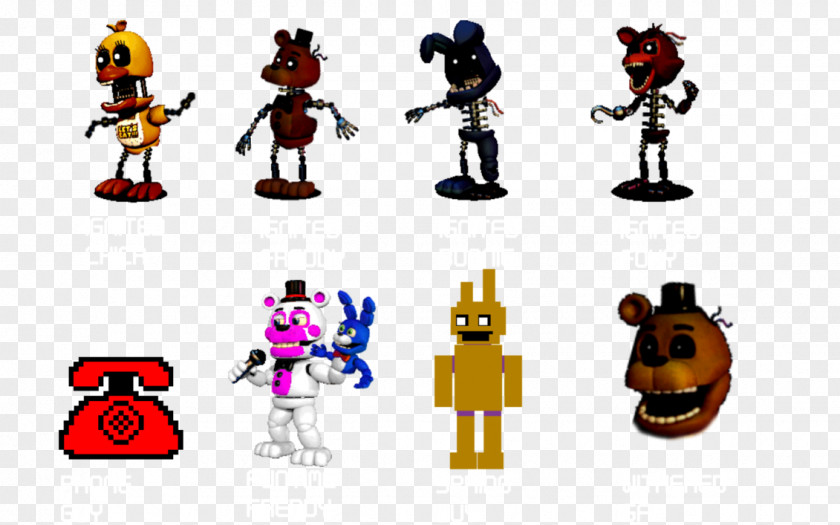Nightmare Foxy FNaF World Five Nights At Freddy's Animatronics Character PNG
