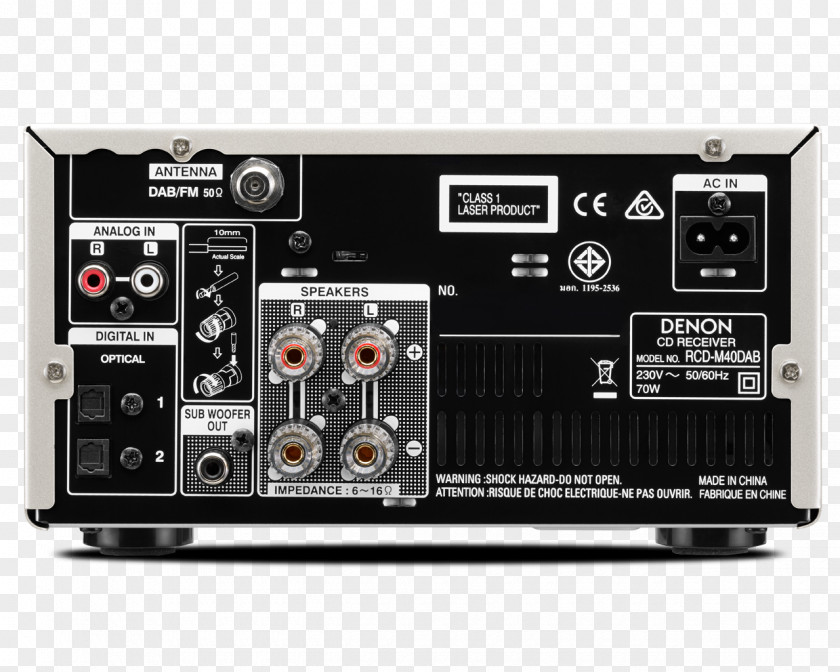 Radio High Fidelity Digital Audio Broadcasting Denon Power Amplifier PNG