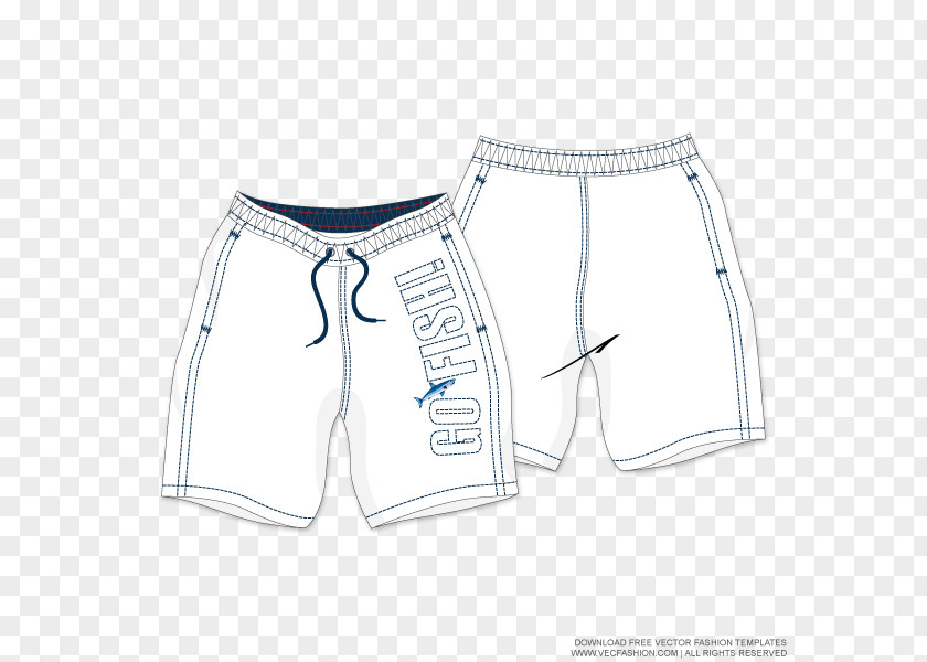 Swimming Trunks Shorts Drawing Sketch Fashion Illustration PNG