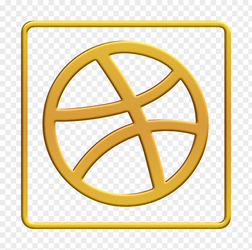 Symbol Yellow Social Media Icon PNG