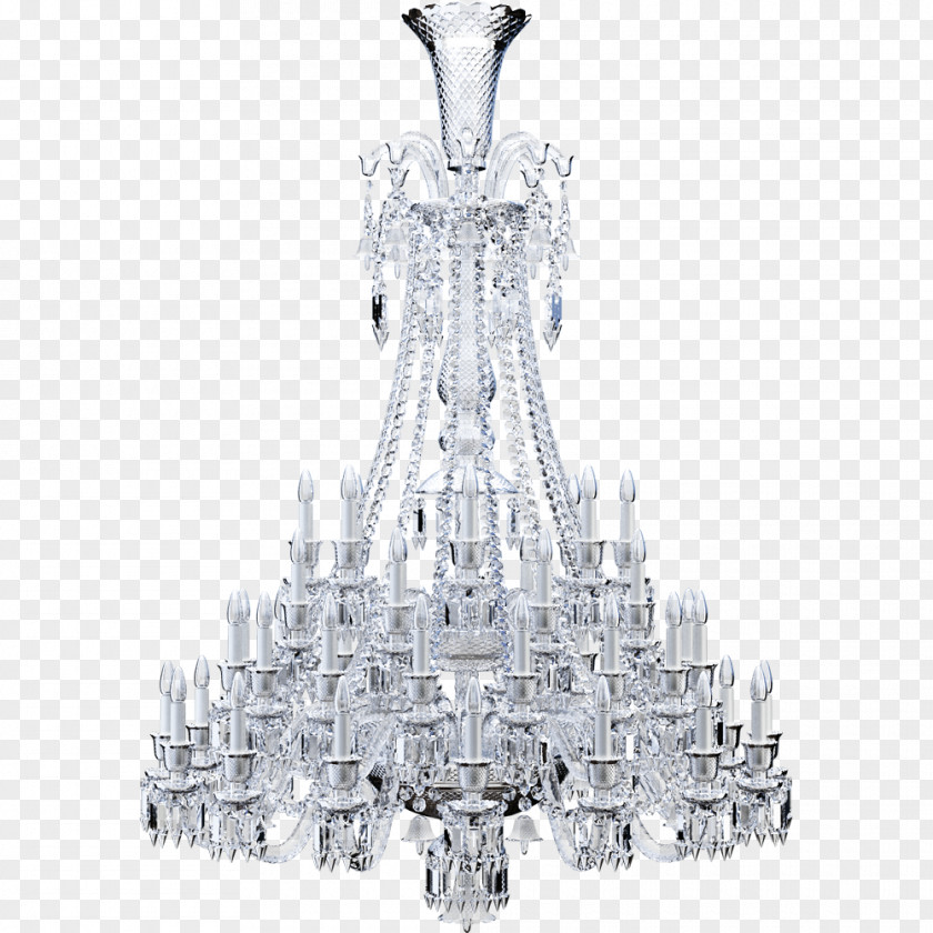 Chandelier Light Fixture Lighting Baccarat Crystal PNG
