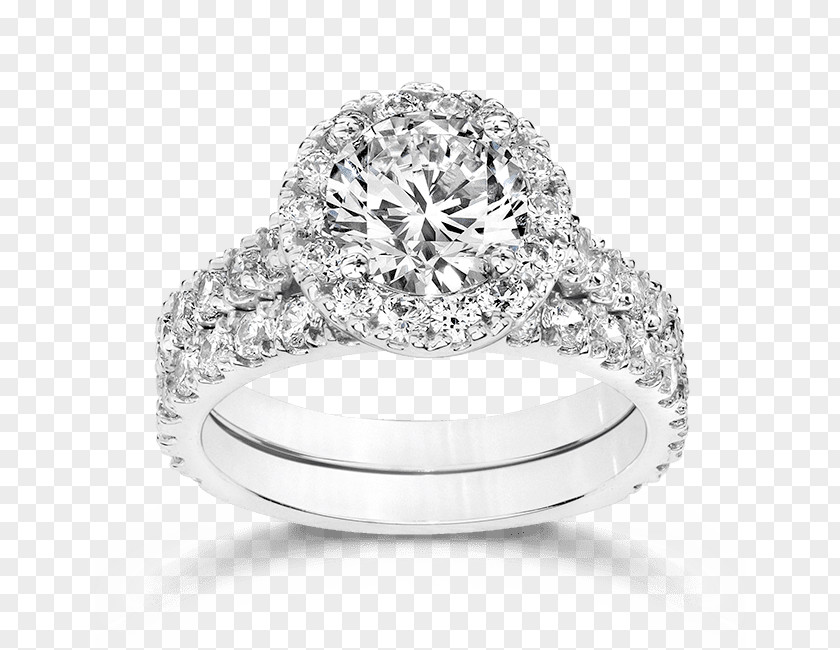 Cubic Zirconia Bridal Sets Engagement Ring Wedding Gold PNG