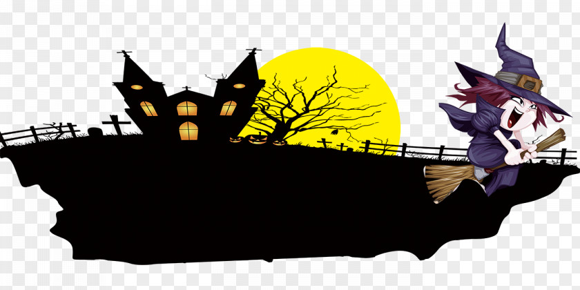 Halloween Haunted House Computer File PNG