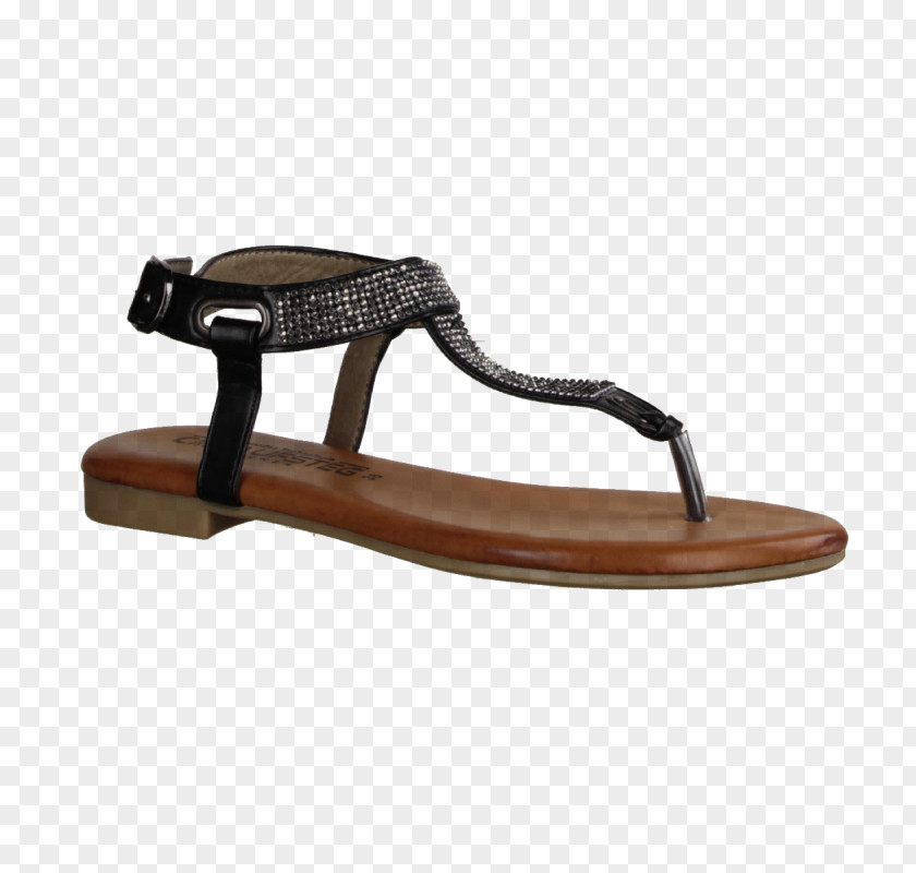 Sandal Brown Shoe Leather Black PNG