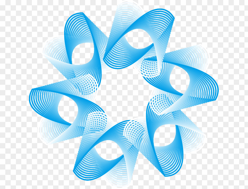 Science And Technology Abstract Blue Circle PNG
