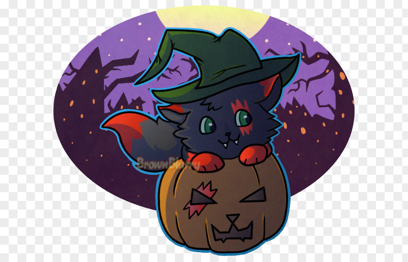 Trick Or Treat Cat Carnivora Cartoon Animal PNG