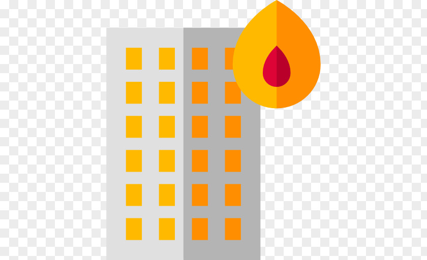 Burning Building Brand Line Angle PNG