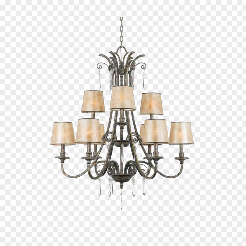 Continental Brass Chandeliers Double Lighting Chandelier Light Fixture Pendant Ceiling PNG