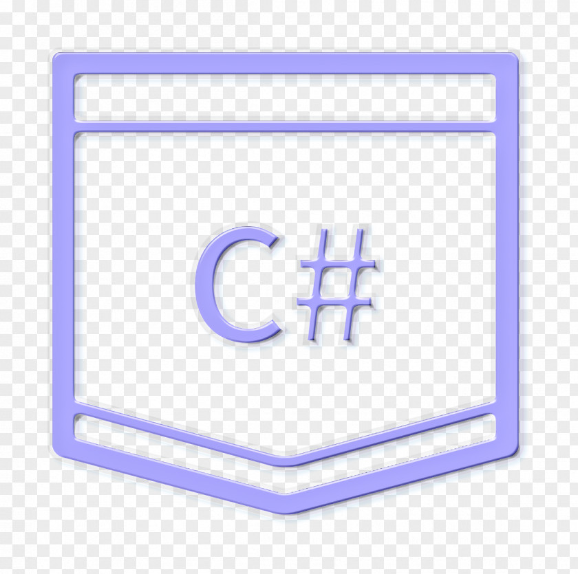 Electric Blue Tutorial Icon C Sharp Coding Language PNG