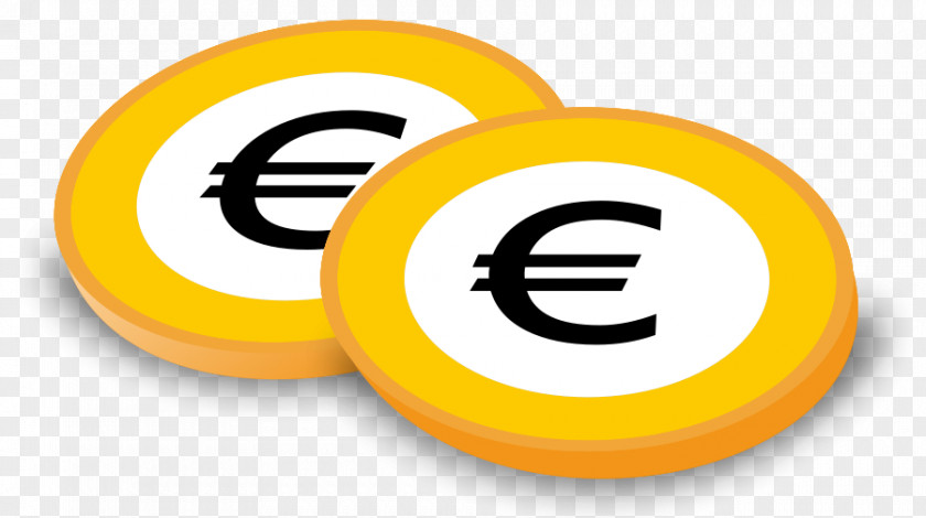 Euro Sign Coins Clip Art PNG