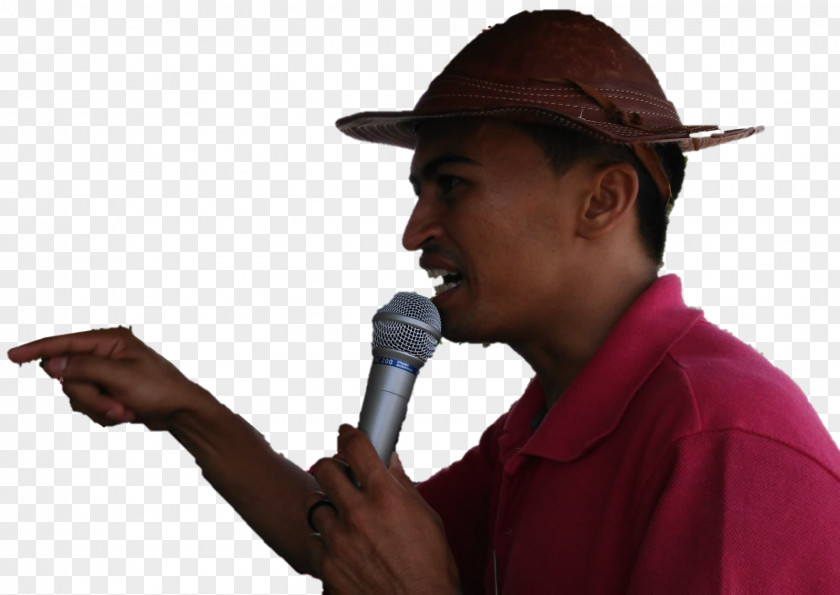 Microphone Dude Hat PNG