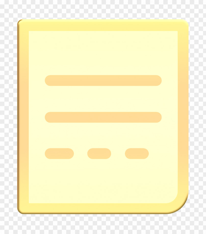Rectangle Yellow Document Icon General Letter PNG