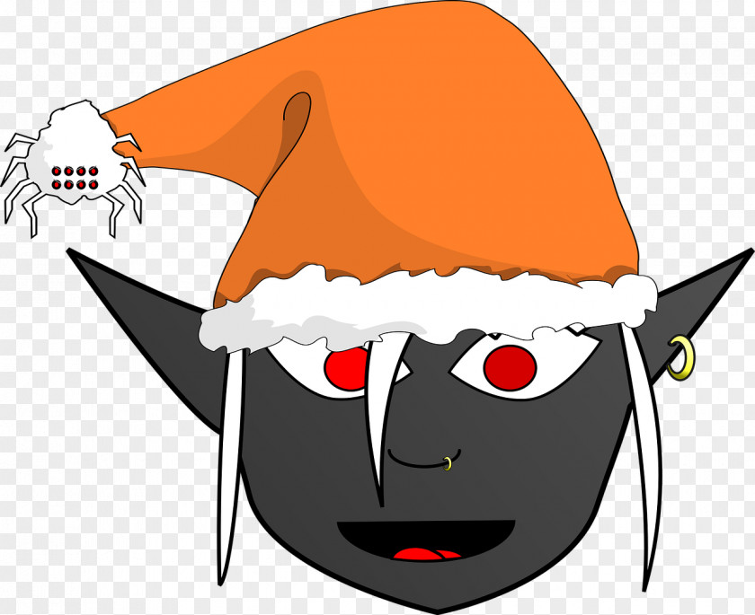 Crow Christmas Elf Clip Art PNG